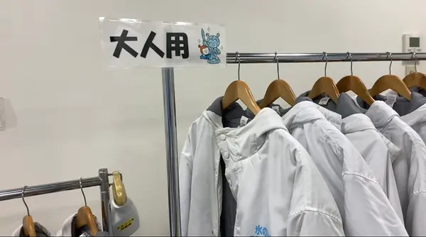 無料で防寒具の貸し出し