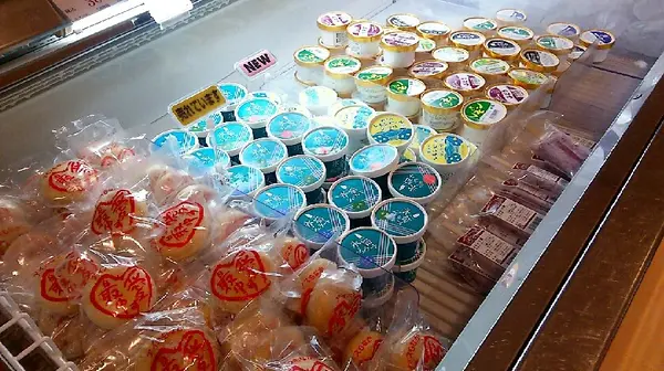 酒粕ジェラートにじゃがいもアイス
