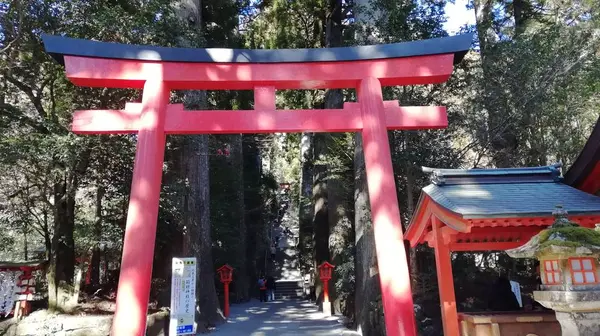 神社は一歩ずつ階段を登って