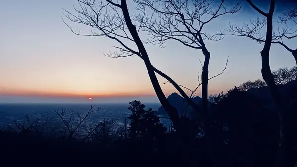 夕陽が落ちていく。