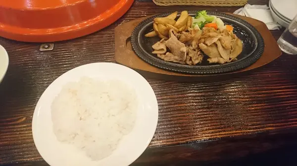 生姜焼き　スープセット　１４５０円