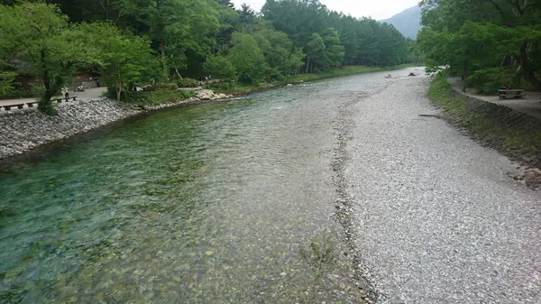 河童橋橋の上