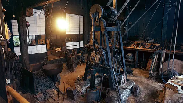 往時の仕事場がそのままに