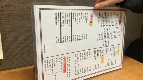 メニュー