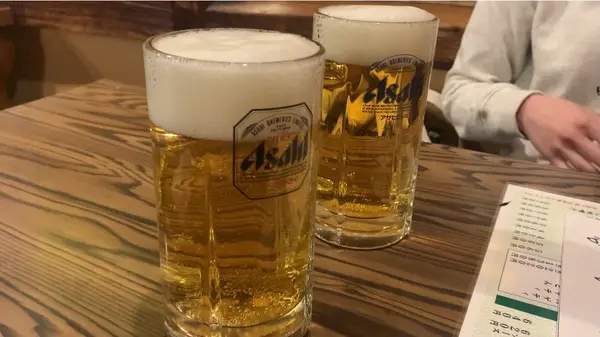 まずはビールで乾杯🍻