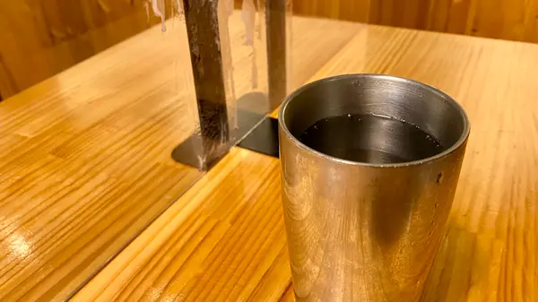 お水も美味しい✨グラスから普通と違う！