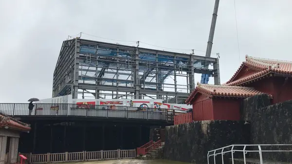 再建中の首里城