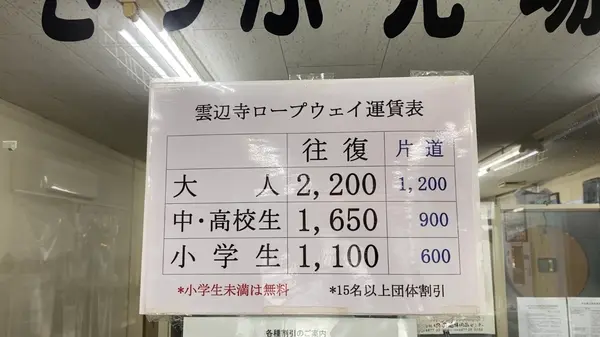 運賃表