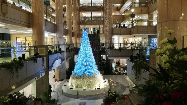 吹き抜けのツリー
