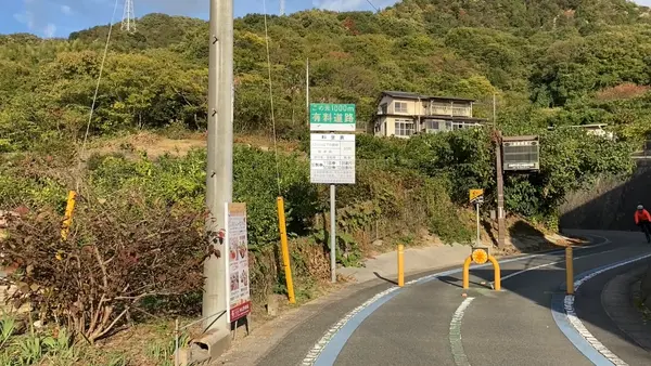 自転車用の道が整備されています