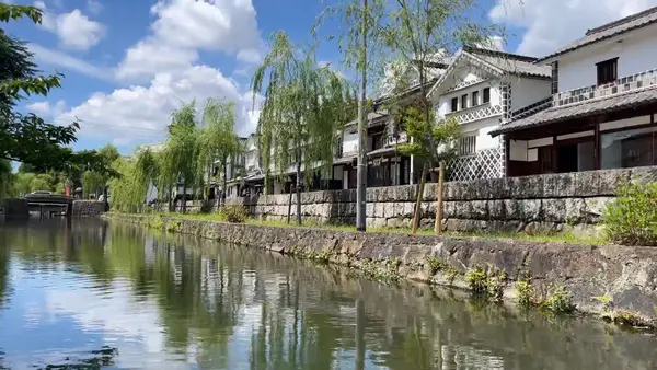船から見た美観地区👀