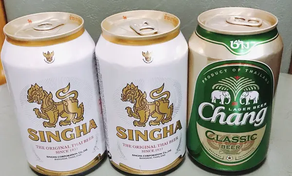シンハービールとチャンビール🍺