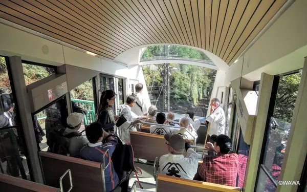 大山ケーブルカーの阿夫利神社駅
