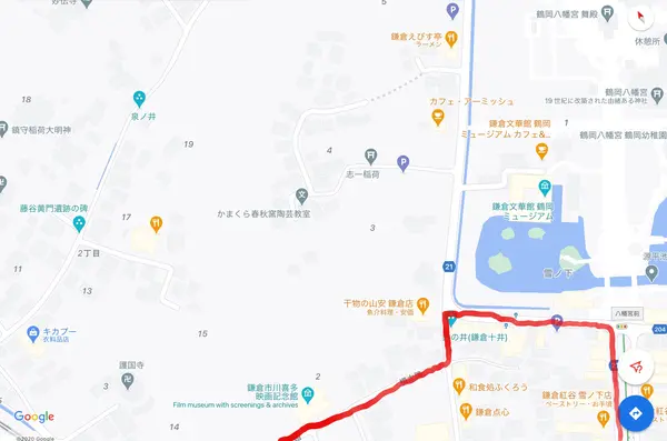 小町通りから