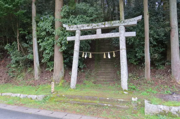 （目印）道沿いの鳥居