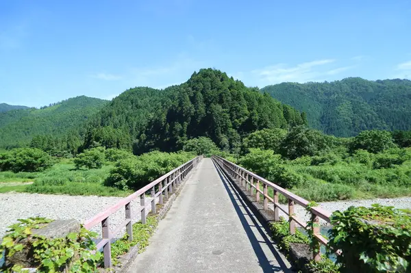 山へとのびる橋