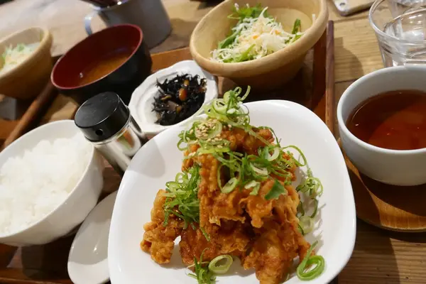 唐揚げ定食！