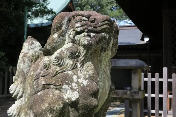 可愛い狛犬が鎮座してる