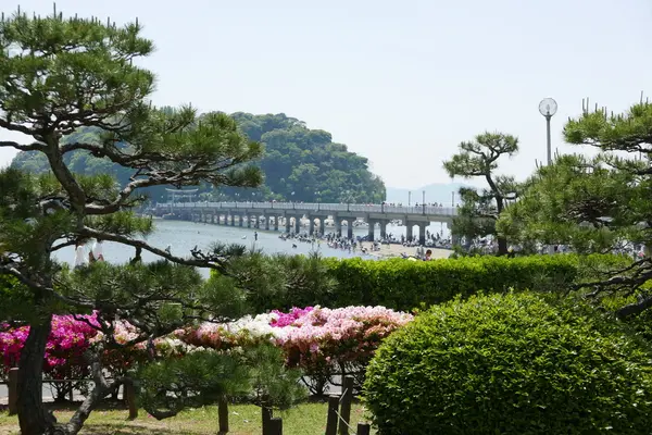和室からの眺めた竹島