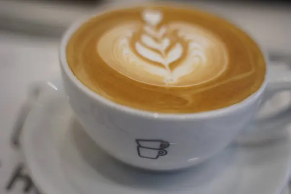 ラテアートがおしゃれなカフェオレ