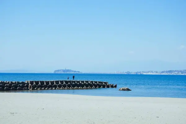 江ノ島が見えます