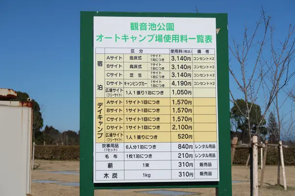 オートキャンプ場使用料