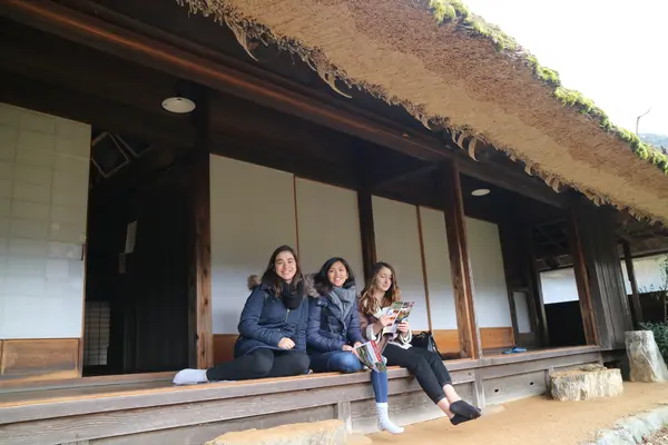 Take a look inside the thatched house