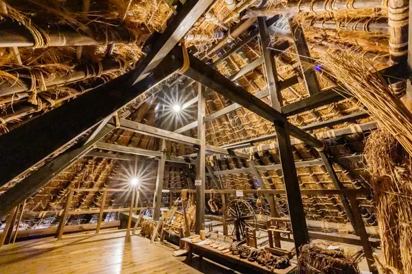 Take a look inside the thatched house