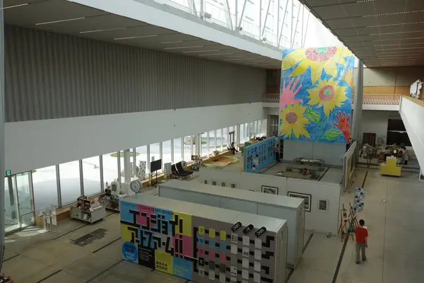 展示スペースがおもしろい