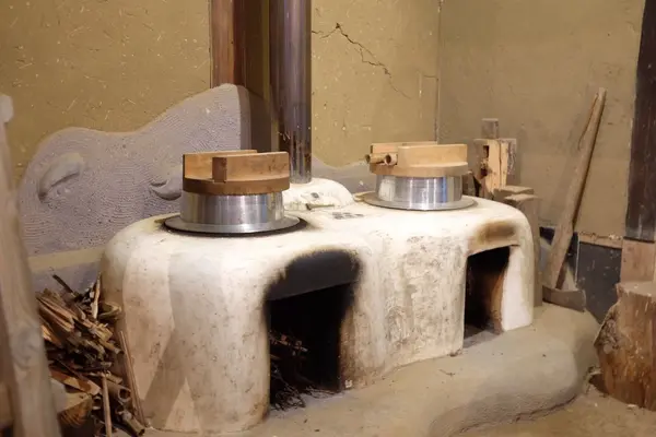 釜でご飯を炊こう