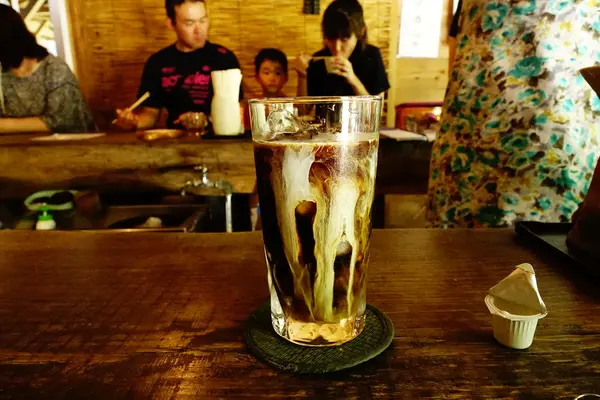 食事処のアイスコーヒーがおいしい