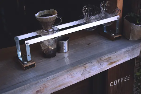 目の前で淹れてくれるアイスコーヒー☕︎