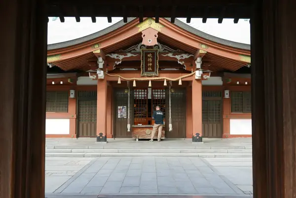 吹揚神社で参拝を