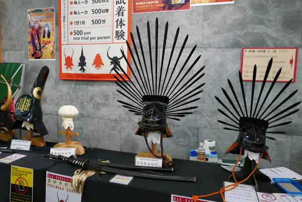 充実の甲冑体験コーナー