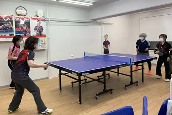 プライベート空間の卓球場だから思い切り楽しめます。