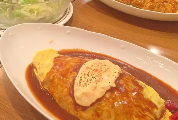 看板メニューインディアンオムライス６００円