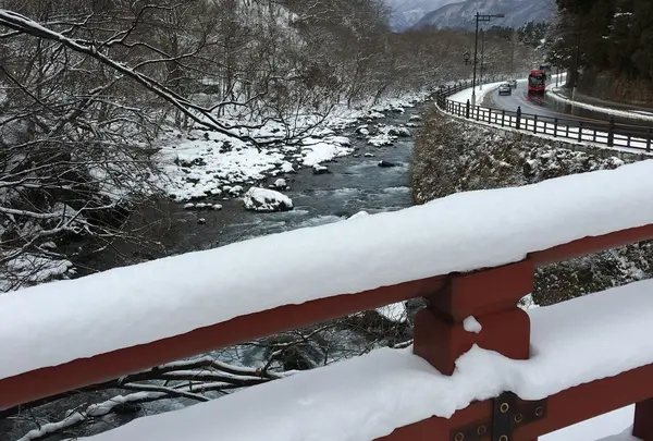 橋の上から