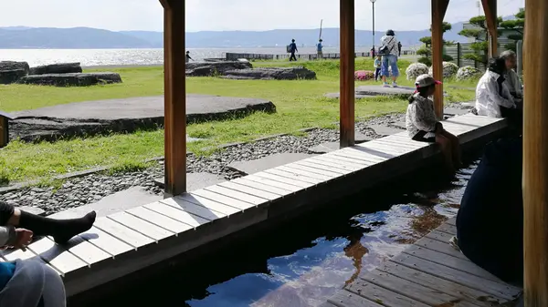 湖畔公園足湯の写真・動画_image_193023