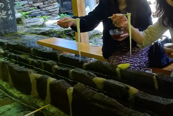 あみだが滝荘流しそうめんの写真・動画_image_280172