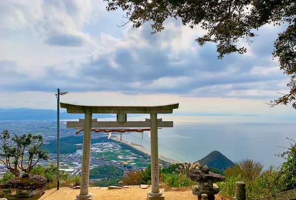天空の鳥居の写真・動画_image_354801