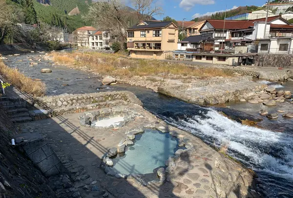 奥津温泉 足湯の写真・動画_image_403436