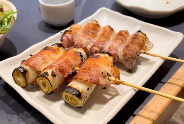 生姜肉巻きと肉巻き長ネギを注文🥓