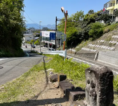 茶屋旧道路傍の道祖神の写真・動画_image_424896