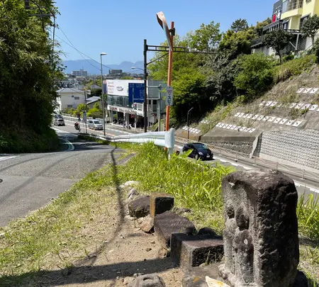 茶屋旧道路傍の道祖神の写真・動画_image_424897