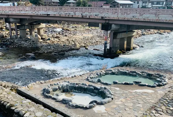 奥津温泉 足湯の写真・動画_image_486963