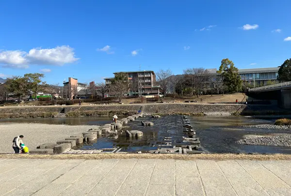 荒神橋近くの飛石の写真・動画_image_488188