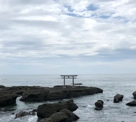 大洗磯前神社 神磯の鳥居の写真・動画_image_532278