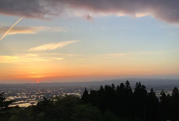 砺波平野の散居村（散居村展望台）の写真・動画_image_601741