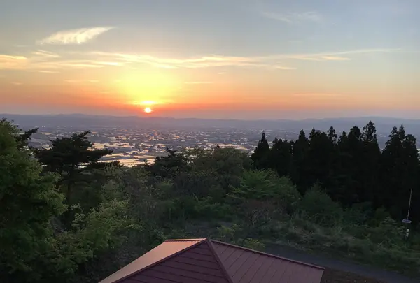 砺波平野の散居村（散居村展望台）の写真・動画_image_601753
