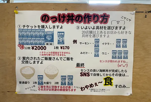 古川市場 のっけ丼 青森魚菜センターの写真・動画_image_671543